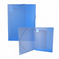 Plastov box s gum. A4 modr 550