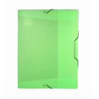 Plastov box s gum. A4 zelen 550