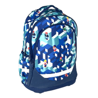 kolsk batoh anatomick REYBAG Blue Pixel