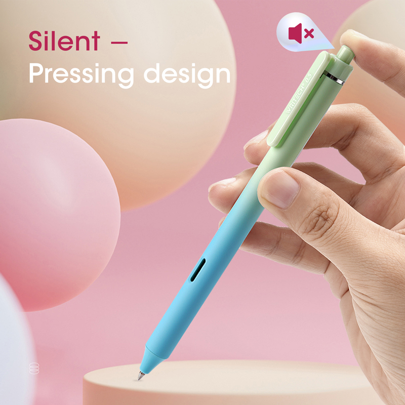 Pero gélové WRITECH Gradient Ombre pastel zeleno-modrá