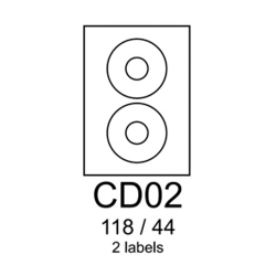 Etikety samolep. CD02 118/44 R0100CD02A