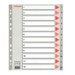 Register plast 1-12 A4+ siv ESS maxi