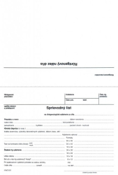 Sprievodn� list na RTG A5 2list.