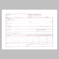 Pr�jmov� pokladni�n� doklad samoprepis.da�ov� A6 100215