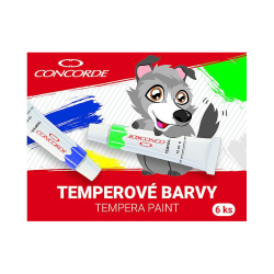 Temperov� farby Concorde 6 farieb 12ml A65328