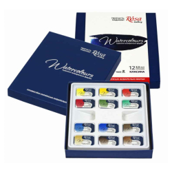 Umeleck� farby akvarel R�sa Gallery, sada/12ks