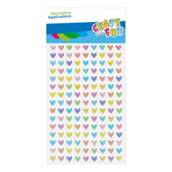 Hobby CraftFun samolepky srdce 531835