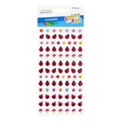 Hobby CraftFun samolepky puffy lienky 545812