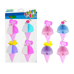 Hobby CraftFun samolepky zmrzlina 501405