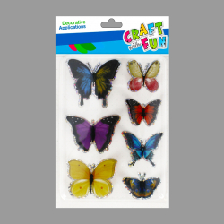 Hobby CraftFun samolepky motle 521671