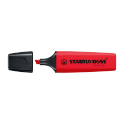 Zv�raz�ova� STABILO Boss REAL �erven� 2-5mm
