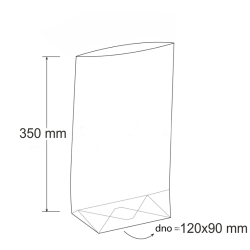Celof�nov� s��ok 120+90x350mm kr�ov�m dnom/100