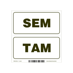 Etikety.informan na dvere SEM-TAM 10X5M 13403 PIKTOGRAM