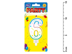 Tortov� svie�ky �islo  ''6'' d�hov�