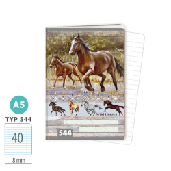 Zo�it A5 Wild Horses 40 listov� 1592-0414