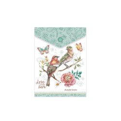 Obal s cvokom A6 1644-0410 Butterfly garden