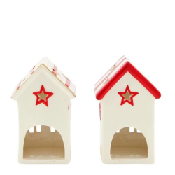 Vianon dekorcia svietnik domek 115965