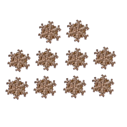 Samolepiaca snehov� vlo�ka-zlat�/10ks