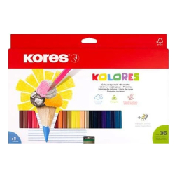 Pastelky KORES/36 triangular