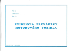 Evidencia prevdzky motorovho vozidla A5,80strn