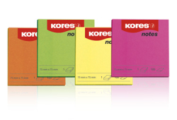 SAMOLEP. BLOKY 75x75 mm NEON ZELEN 1ks x 100 lst. KORES   47077