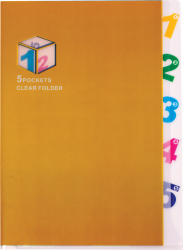 84022 OBAL A4 L ZAKLADAC� PP 0,18mm Pč SEKCI� FAR. MIX  60/240