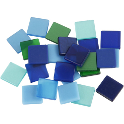 MOZAIKA MINI 10x10mm MODR HARMNIA 25g     51930