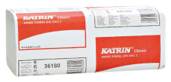 UTERKY PAPIEROV Z-Z BIELE KATRIN CLASSIC 2-vrstv. 150 ks  361807, 65944 230x232 mm