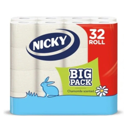 TOALETN PAPIER NICKY  BIG PACK CHAM FSC DEC 3P 32ks, 3 vrstvovy   417145