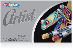 PASTELY OLEJOV�12 farieb metalick�, okr�hle R81162PTR ARTIST