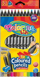 PASTELKY TROJHRANN JUMBO, 12 KS IERNE SO STRUHADLOM   R55826PTR