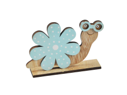 Dekoran ozdoba slimk modr kvet 12,5 cm