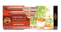 Pastelky 3152N/12 trojhrann natr TRIOCOLOR