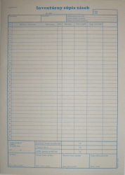 10341    INVENTRNY SPIS ZSOB A4 BLOK 50 list.