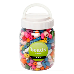 KOR�LKY DREVEN� 5-28 mm , MIX FARIEB 500 ks  200 g   684760