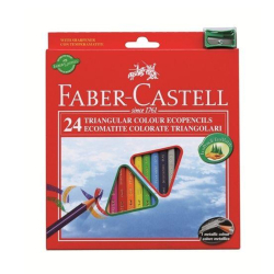 FARBI�KY TRIANGULAR ECO 24 F FABER CASTELL   120524