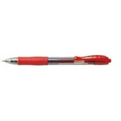 Glov pero, 0,32 mm, stlac mechanizmus, PILOT ''G-2'', erven