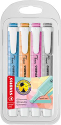 Zvrazova, sada, 1-4 mm, STABILO ''Swing cool Pastel'', 4 rzne farby
