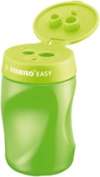 Strhadlo, trojdierkov, so zsobnkom, pre pravkov, STABILO ''Easy'', zelen