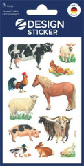 N�lepky, papier, 3 h�rky, 76x120 mm, AVERY ZWECKFORM, "Z-Design No.53720", dom�ce zvierat�
