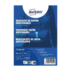 Identifika�n� n�ramok, odoln� proti roztrhnutiu,, 265x19 mm, AVERY ZWECKFORM "Tyvek", modr�