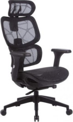 Kancel�rska oto�n� stoli�ka, sie�ovan� sed�k a operadlo, �ierny plastov� kr�ov� podstavec, "Humantech", �ierna