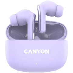 Sl�chadl�, TWS bezdr�tov�, Bluetooth 5.4, CANYON "OnGo 9", fialov�
