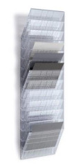 Stojan na prospekty, n�stenn�, le�iaci, A4, DURABLE "FLEXIBOXX 12", prieh�adn�