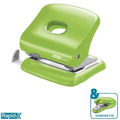Dierovaka, vekokapacitn, 30 listov, RAPID "FC30", iv zelen