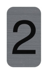 Informa�n� tabu�ka, samolepiaca, 2,5x4,4 cm, hlin�kov� vzh�ad, EXACOMPTA, �. 2