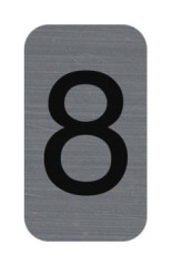 Informa�n� tabu�ka, samolepiaca, 2,5x4,4 cm, hlin�kov� vzh�ad, EXACOMPTA, �. 8