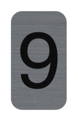 Informa�n� tabu�ka, samolepiaca, 2,5x4,4 cm, hlin�kov� vzh�ad, EXACOMPTA, �. 9