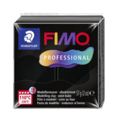 Modelovacia hmota, 57 g, vypaovacia, FIMO Professional, ierna