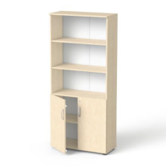 Skria, 5-dielna, kombinovan, s policami, MAYAH "Freedom SV-04", javor